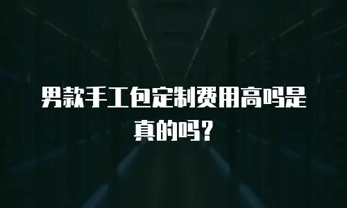 男款手工包定制费用高吗是真的吗？