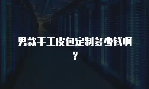 男款手工皮包定制多少钱啊？