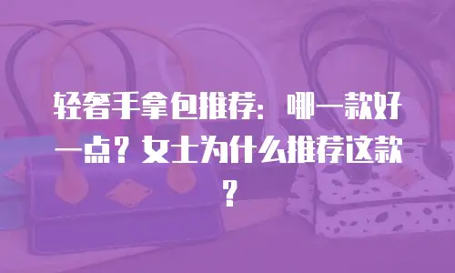 轻奢手拿包推荐：哪一款好一点？女士为什么推荐这款？
