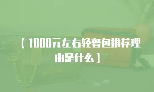 【1000元左右轻奢包推荐理由是什么】