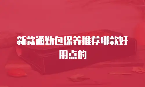 新款通勤包保养推荐哪款好用点的