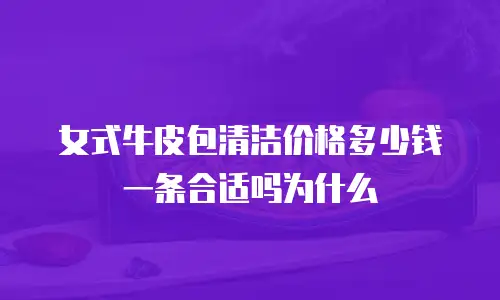 女式牛皮包清洁价格多少钱一条合适吗为什么