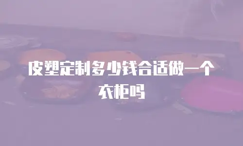 皮塑定制多少钱合适做一个衣柜吗