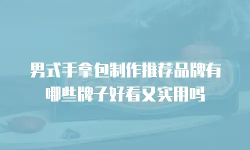 男式手拿包制作推荐品牌有哪些牌子好看又实用吗