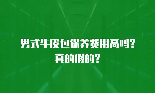 男式牛皮包保养费用高吗？真的假的？
