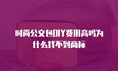 时尚公文包DIY费用高吗为什么找不到商标
