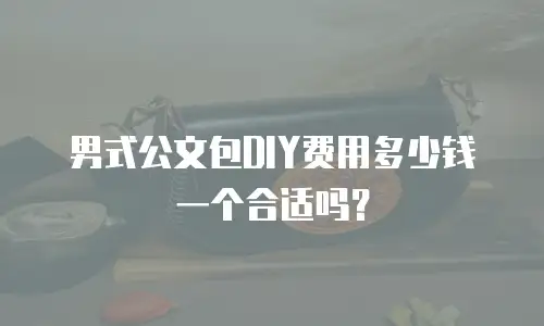 男式公文包DIY费用多少钱一个合适吗？