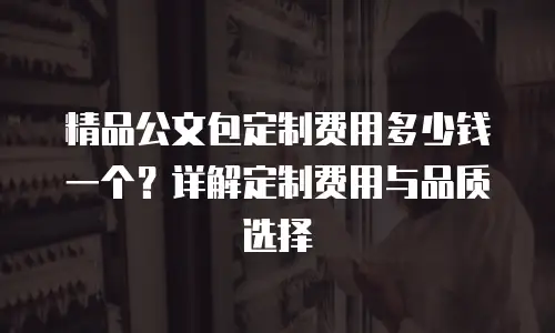 精品公文包定制费用多少钱一个？详解定制费用与品质选择
