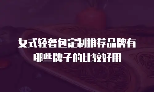 女式轻奢包定制推荐品牌有哪些牌子的比较好用
