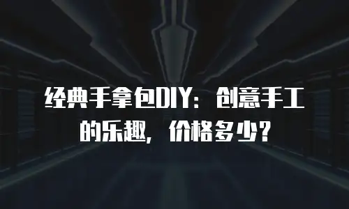 经典手拿包DIY：创意手工的乐趣，价格多少？