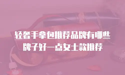 轻奢手拿包推荐品牌有哪些牌子好一点女士款推荐