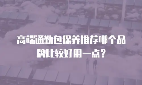 高端通勤包保养推荐哪个品牌比较好用一点？