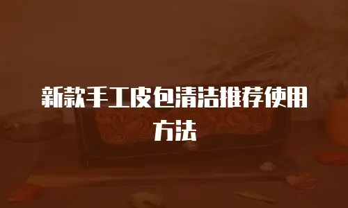 新款手工皮包清洁推荐使用方法