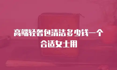 高端轻奢包清洁多少钱一个合适女士用