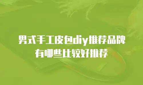 男式手工皮包diy推荐品牌有哪些比较好推荐