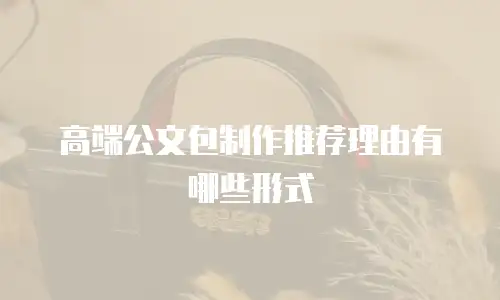 高端公文包制作推荐理由有哪些形式