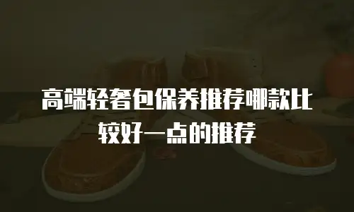 高端轻奢包保养推荐哪款比较好一点的推荐