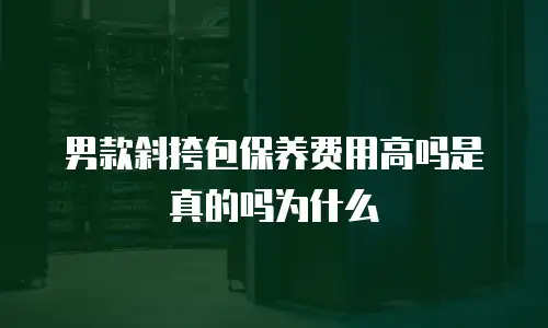 男款斜挎包保养费用高吗是真的吗为什么