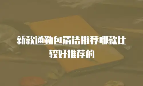 新款通勤包清洁推荐哪款比较好推荐的