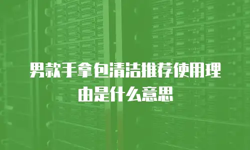 男款手拿包清洁推荐使用理由是什么意思
