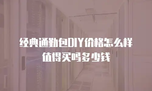 经典通勤包DIY价格怎么样值得买吗多少钱