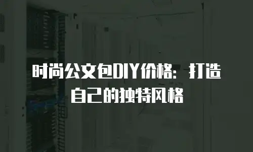 时尚公文包DIY价格：打造自己的独特风格