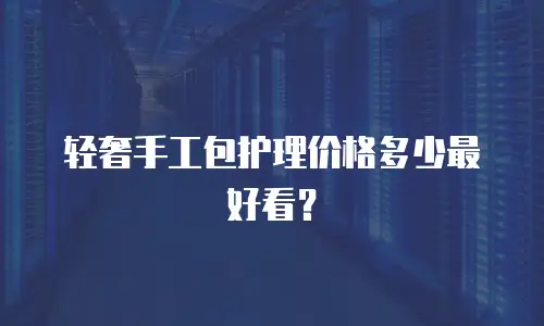 轻奢手工包护理价格多少最好看？