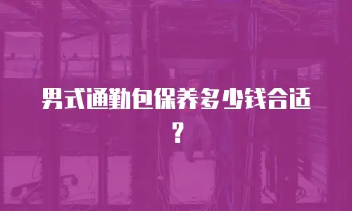 男式通勤包保养多少钱合适？