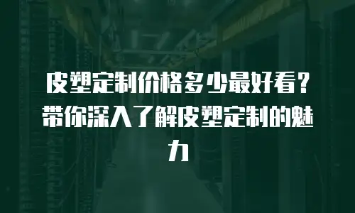 皮塑定制价格多少最好看？带你深入了解皮塑定制的魅力