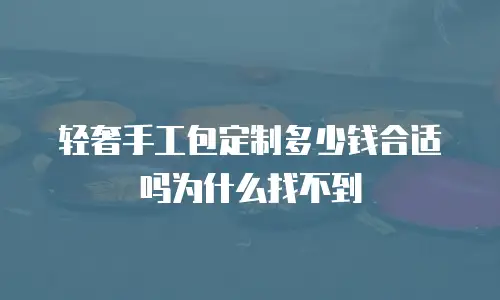 轻奢手工包定制多少钱合适吗为什么找不到