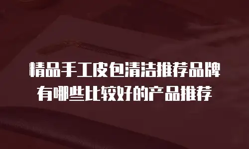 精品手工皮包清洁推荐品牌有哪些比较好的产品推荐