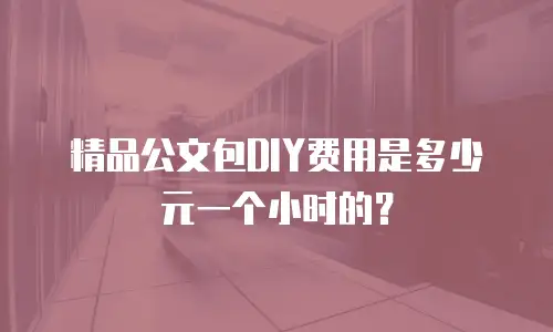 精品公文包DIY费用是多少元一个小时的？