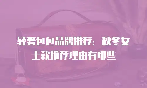 轻奢包包品牌推荐：秋冬女士款推荐理由有哪些