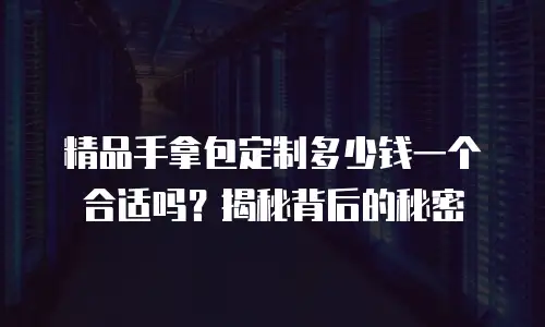 精品手拿包定制多少钱一个合适吗？揭秘背后的秘密