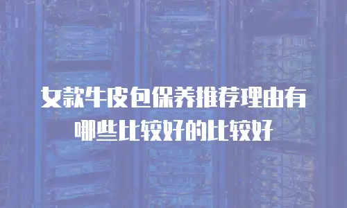 女款牛皮包保养推荐理由有哪些比较好的比较好