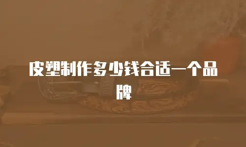 皮塑制作多少钱合适一个品牌
