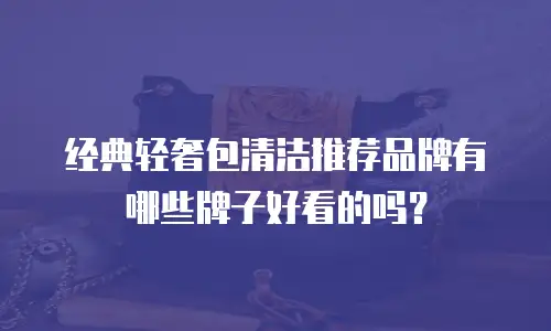 经典轻奢包清洁推荐品牌有哪些牌子好看的吗？