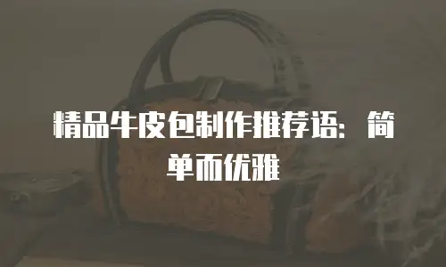 精品牛皮包制作推荐语：简单而优雅