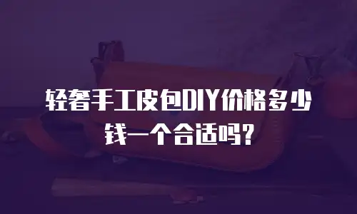 轻奢手工皮包DIY价格多少钱一个合适吗？