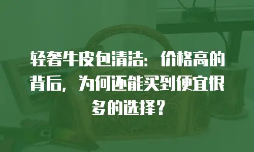 轻奢牛皮包清洁：价格高的背后，为何还能买到便宜很多的选择？