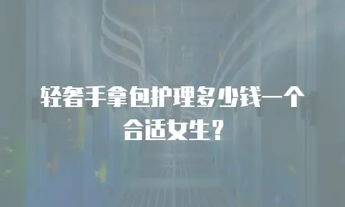 轻奢手拿包护理多少钱一个合适女生？