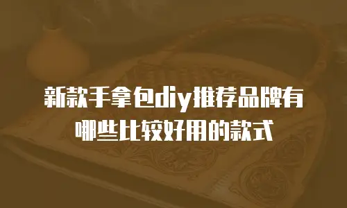 新款手拿包diy推荐品牌有哪些比较好用的款式