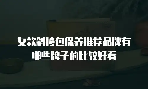 女款斜挎包保养推荐品牌有哪些牌子的比较好看