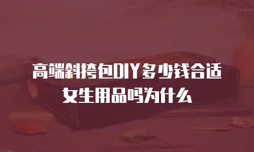 高端斜挎包DIY多少钱合适女生用品吗为什么