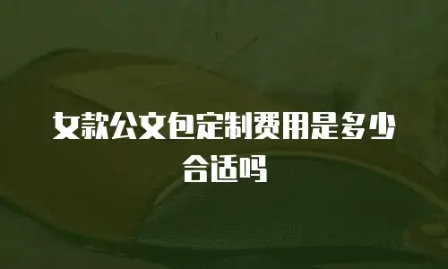 女款公文包定制费用是多少合适吗