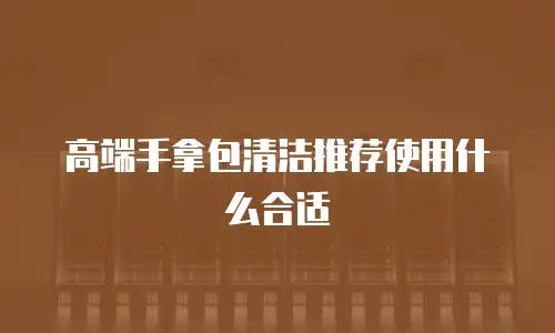 高端手拿包清洁推荐使用什么合适