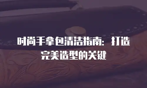 时尚手拿包清洁指南：打造完美造型的关键