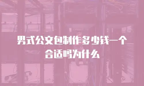 男式公文包制作多少钱一个合适吗为什么