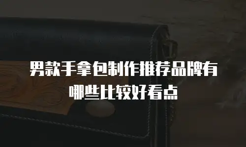 男款手拿包制作推荐品牌有哪些比较好看点