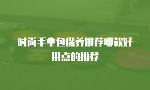 时尚手拿包保养推荐哪款好用点的推荐